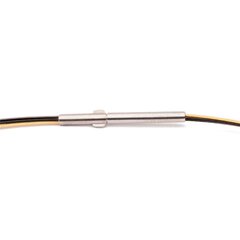Colour Cable (2F) 0,50 mm 5-reihig schwarz & vergoldet DCV Edelstahl vergoldet