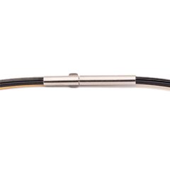 Colour Cable (2F) 0,50 mm 12-reihig schwarz & vergoldet 45 cm DCV Edelstahl vergoldet