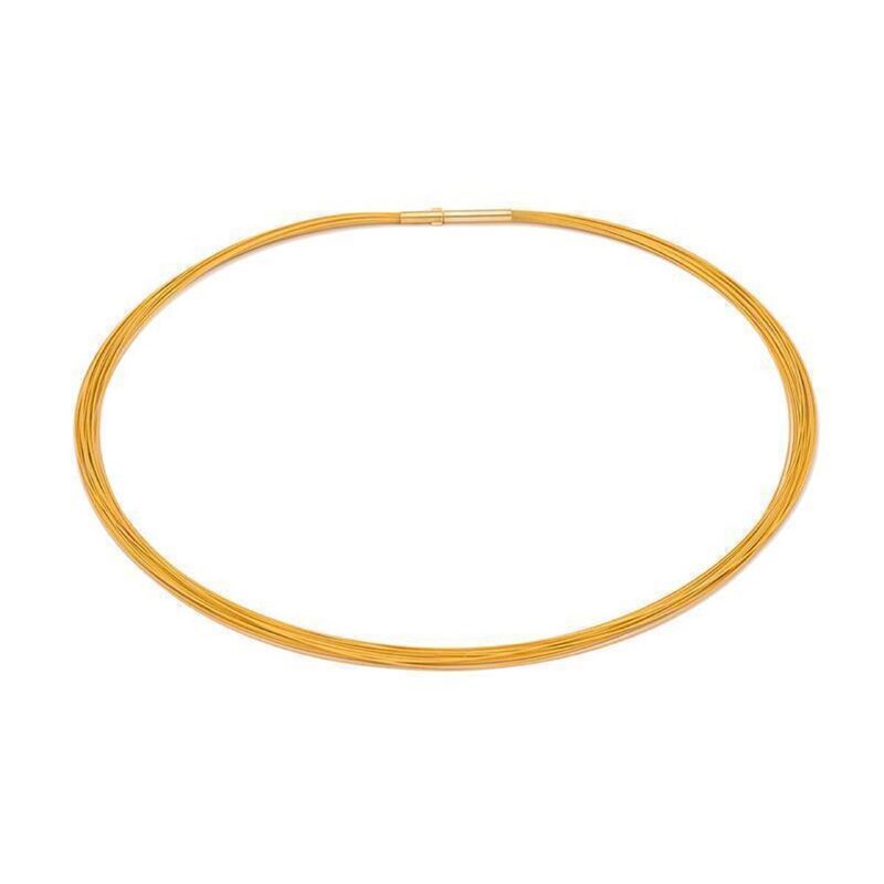 Seil; 0,36 mm; 23-reihig; vergoldet