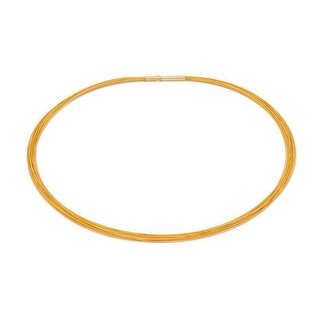 Seil; 0,36 mm; 23-reihig; vergoldet