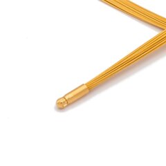 Seil 0,36 mm 23-reihig vergoldet W.-Schliee vergoldet
